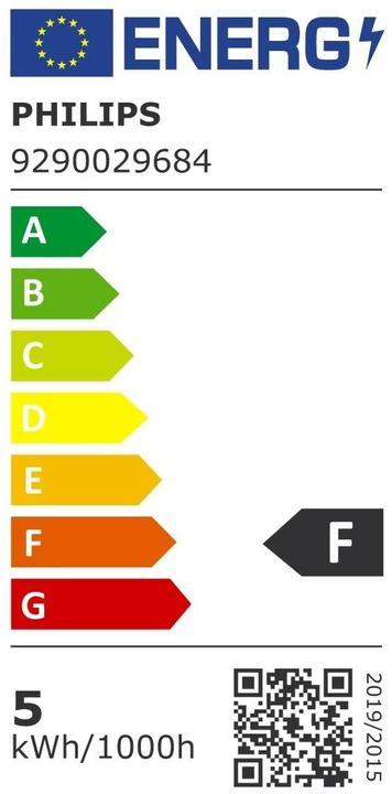 Energie-Label Philips Lampe (E27, 1.50 W, 150 lm, 1 x, F)