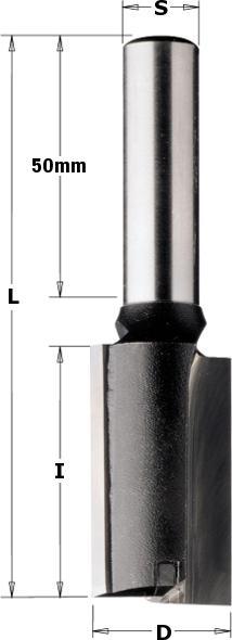 Produktbild CMT 177.200.11 20 mm Nutenfräser mit extra langem Schaft 12 mm