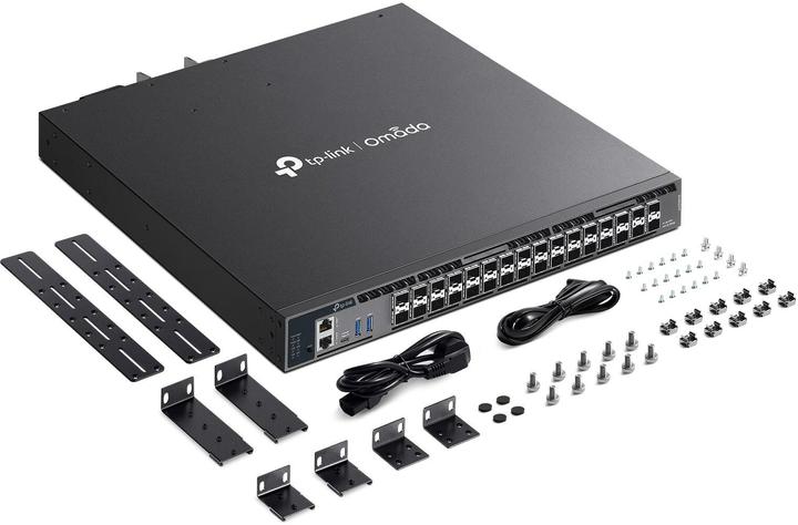 Actual product image TP-Link SX6632YF Omada 26-Port 10G stackable L3 managed switch 26× 10G SFP+ 6× 25G SFP28 2x USB 3.0 (32 ports)