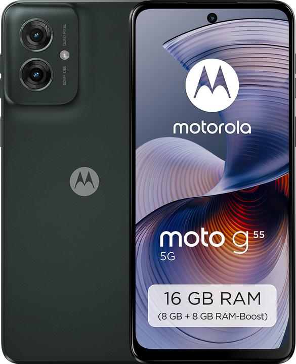 Immagine prodotto Motorola Moto G55 (256 GB, Grigio foresta, 6.49", SIM + eSIM, 5G)