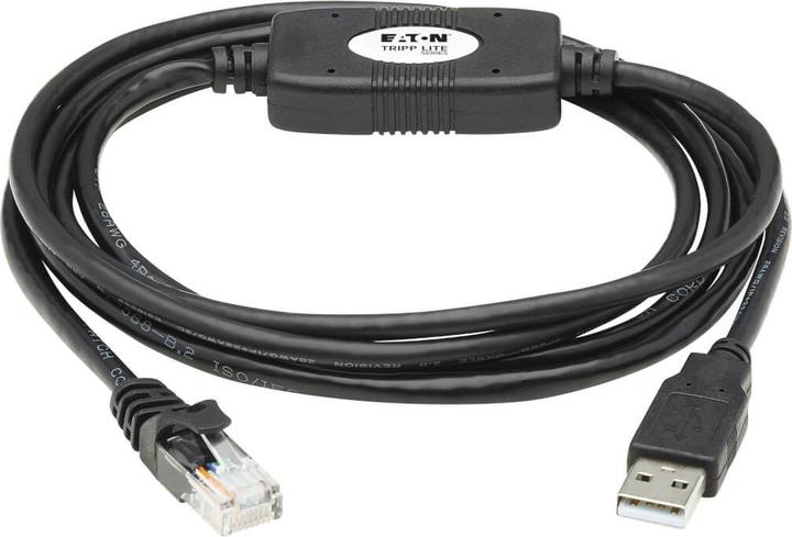 Produktbild Eaton TRIPPLITE USB-A to RJ45 Rollover Console Cable M/M - Cisco Compatible 250 Kbps 6ft. 1,83m Blac (CAT7, 1.83 m)