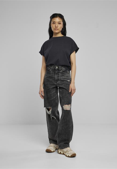 Produktbild Urban Classics Ladies Short Pigment Dye Cut On Sleeve Tee (5XL)