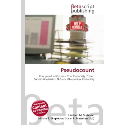 Thumbnail - Pseudocount, Fachbücher von Lambert M. Surhone, Miriam T. Timpledon, Susan F. Marseken