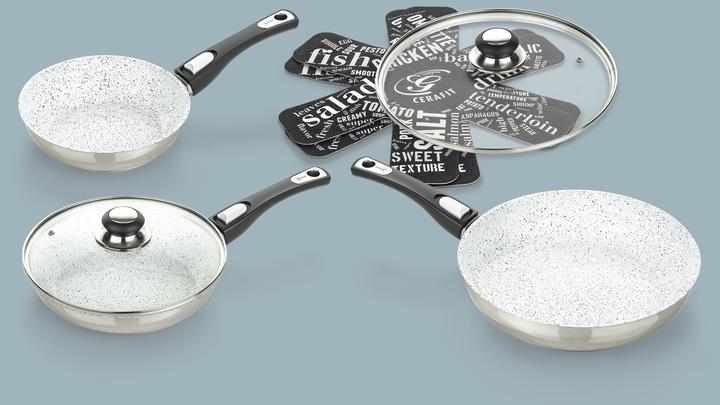 Actual product image Genius Cerafit Mont Blanc (28 cm, Frying pan, Stainless steel, Ceramic)