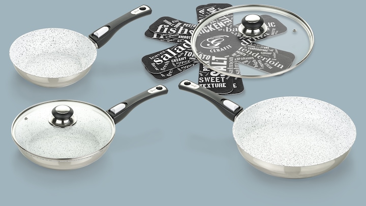 Actual product image Genius Cerafit Mont Blanc (28 cm, Frying pan, Ceramic, Stainless steel)