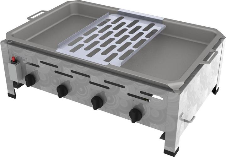 Produktbild ChattenGlut Gasbräter 4-flammig mit Reibekuchen Auflage (18 kW)