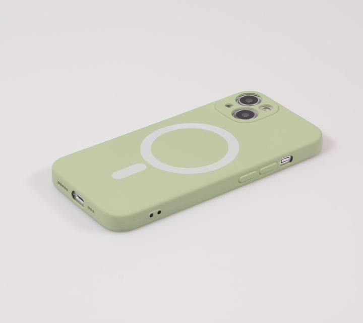 Actual product image PhoneLook Housse Coque en silicone souple avec MagSafe et protection pour caméra (Apple iPhone 13)