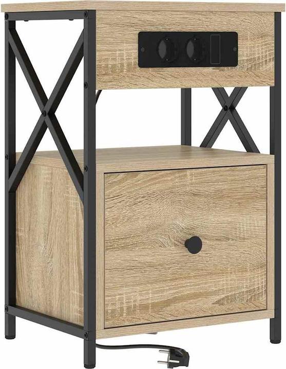 Actual product image vidaXL Bedside table (31 x 40 x 60 cm)