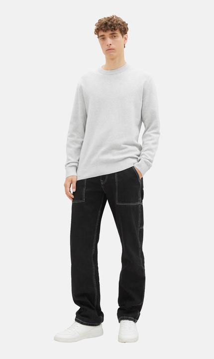 Actual product image Tom Tailor Pullover Knitted jumper plain-coloured with structure (XXL)
