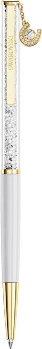 Actual product image Swarovski Crystalline Kugelschreiber Hufeisen Weiss lackiert Goldlegierungsschicht (Gold, Silver, White)