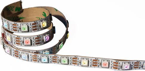 Produktbild Diamex 4-m-LED-Stripe,WS2812,60 LED/m,weisse Platine (RGB, 400 cm, Indoor, Outdoor)