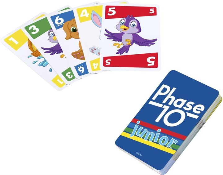 Actual product image Mattel Games Phase 10 Junior (Multilingual)
