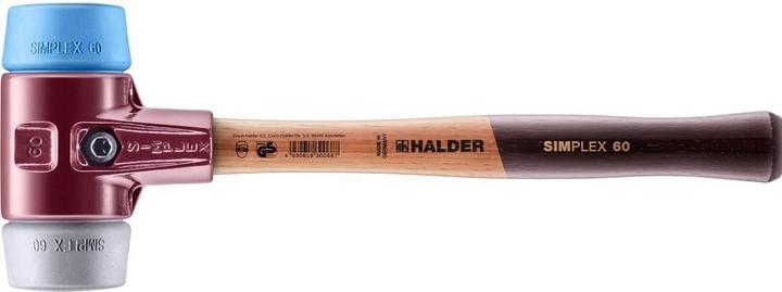 Actual product image Halder Soft faced hammer 1500g 60mm TPE-soft/TPE-mid TE housing (1420 g)