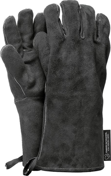 Feuermeister Barbecue glove Strong specialised leather size 10 black 1pair (Leather)