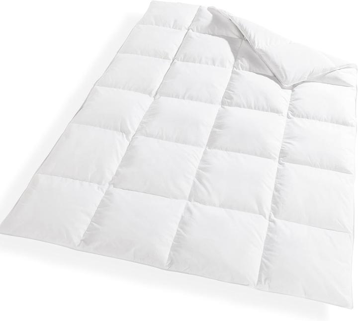Milkii Duvet Steppdecke mit Daunen & Federn, 135 x 200 cm (135 x 200 cm)