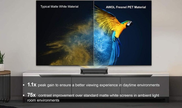 Actual product image AWOL Vision Daylight ALR (100", 16:9)