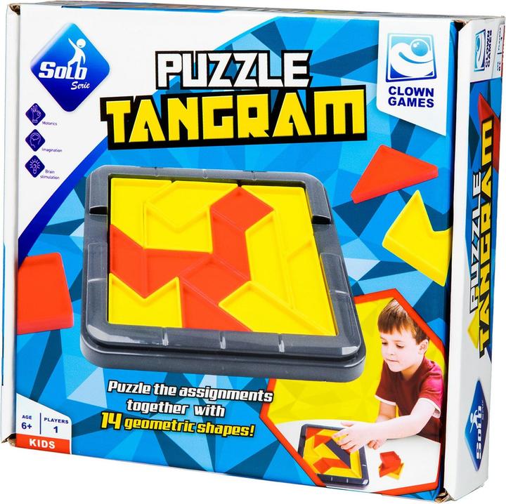 Actual product image Clown games Tangram (Dutch, French, German, English)