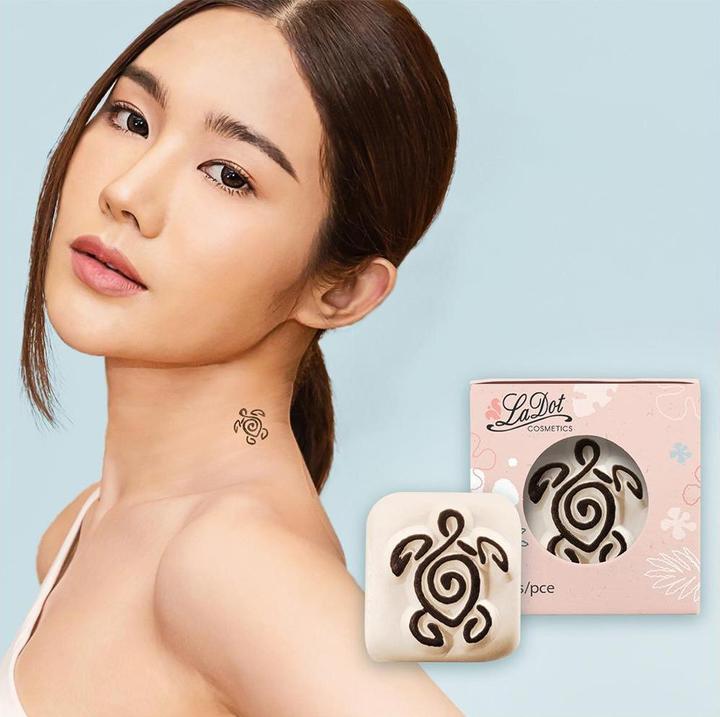 Actual product image La Dot Cosmetics Stamp tattoo stone small turtle