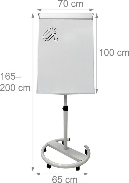 Actual product image Relaxdays Flipchart easel (100 x 70 cm)