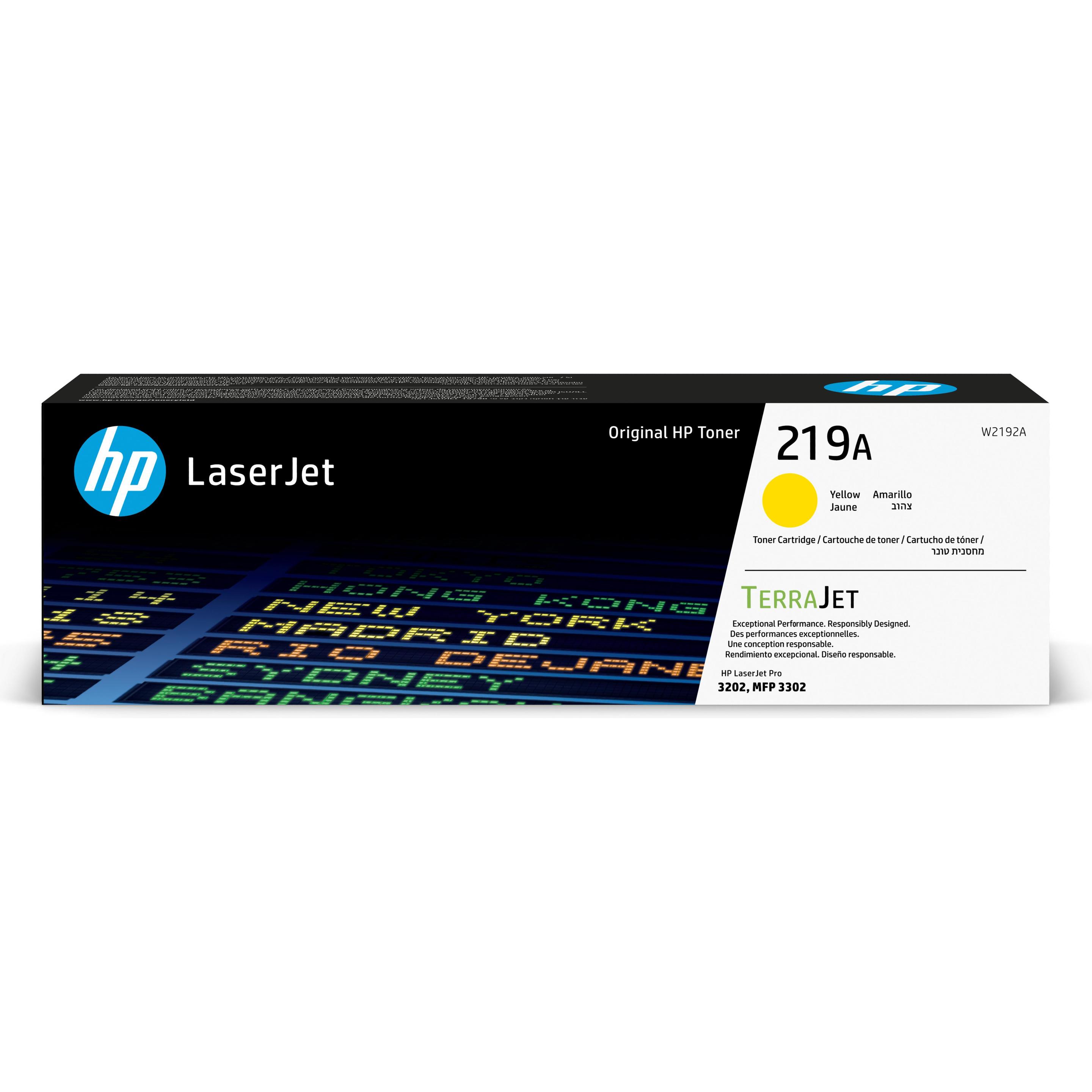 HP, Toner, 219A Gelb Original LaserJet-Tonerkartusche, 1200 Seiten, Gelb, 1 Stück(e) (Y)