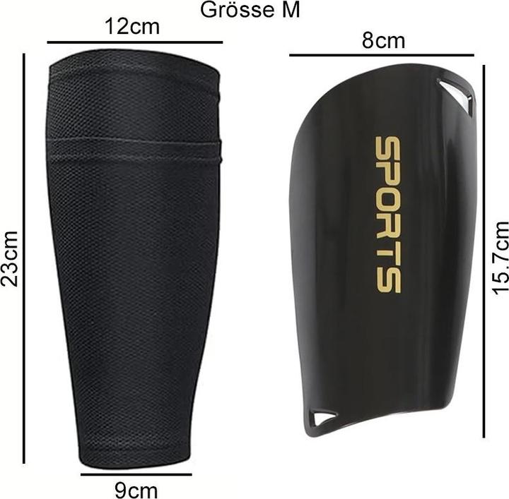 Produktbild Cbx Fussball-Set Fussballsocken und Schienbeinschoner Grösse M Weiss (M)