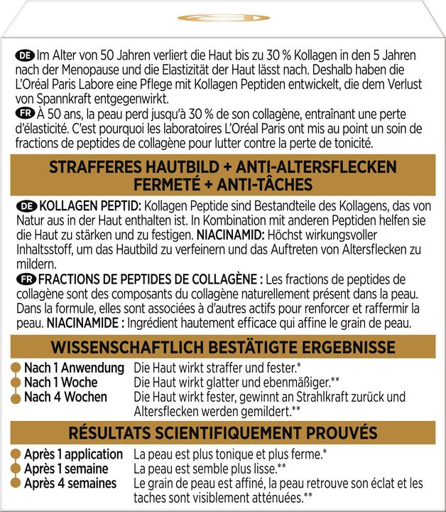 Nutritional values and ingredients L'Oréal Paris Loreal, Alter Perfect Pro-Collagen Expert, Night Cream, 50 ml (50 ml, Night cream)