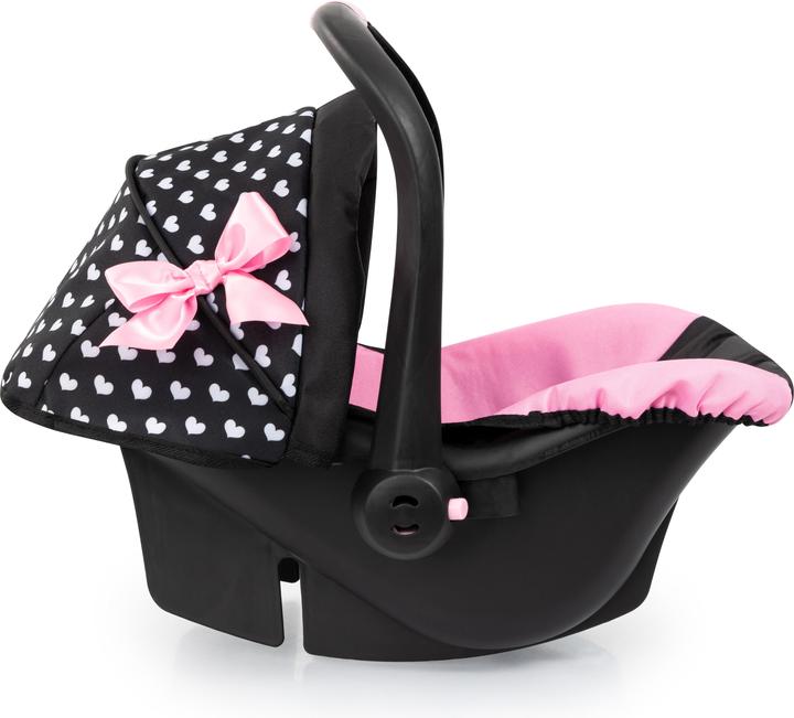 Bayer Seggiolino auto deluxe per bambole - nero e rosa (67960AA)