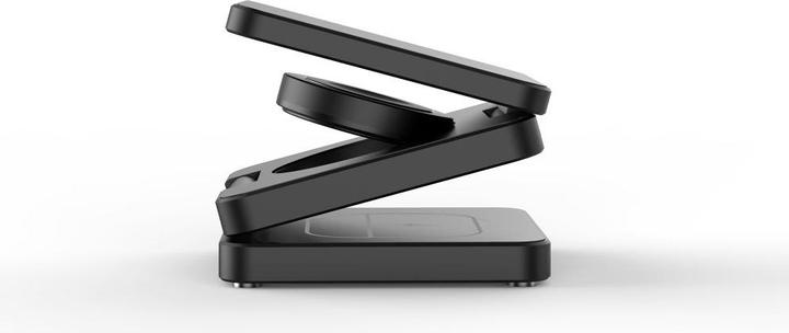 Actual product image Misura MH08 Pro - 3-in-1 Foldable Qi2 Wireless Charger - BLACK