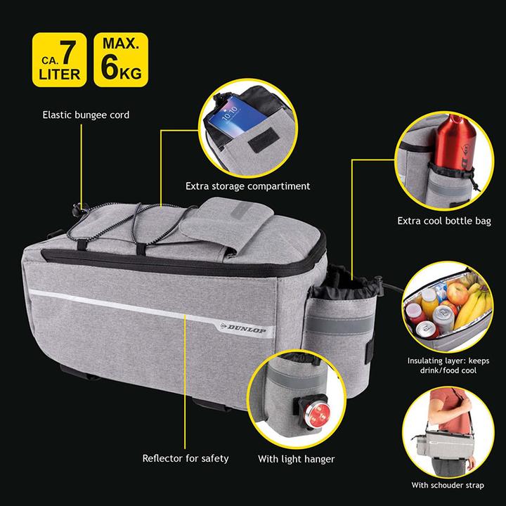 Produktbild Dunlop Kühltasche (7 l, Gepäckträgertasche)