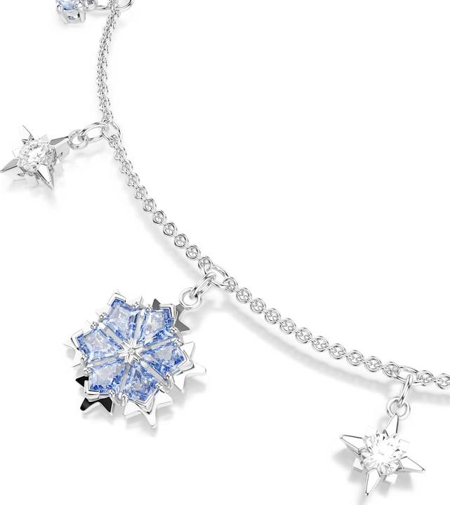Produktbild Swarovski Magic Armband Schneeflocke Blau Rhodiniert (24 cm, Swarovski Metall)