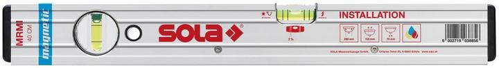 Produktbild Sola Messwerkzeuge Aluminium-Wasserwage MRMI 40 SOLA mit Hilfsmasse 400 mm (40 cm)