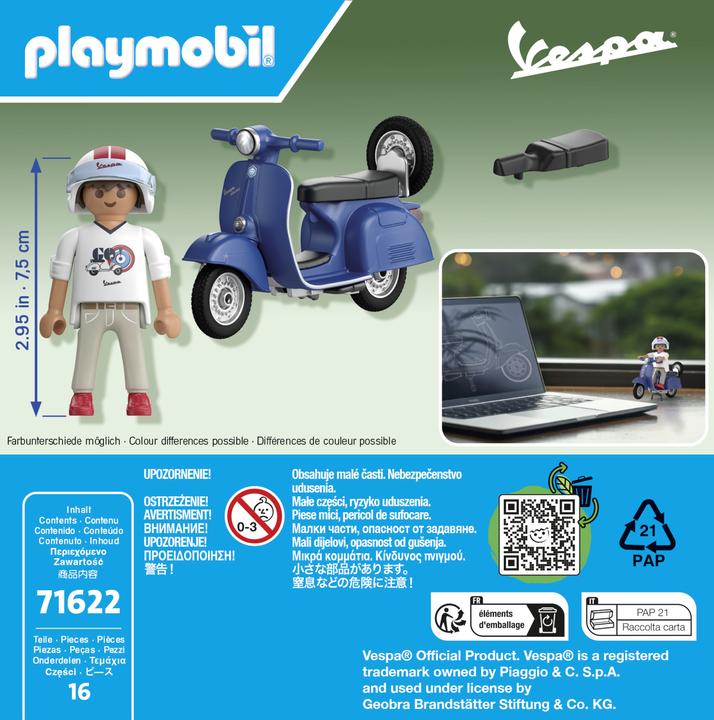 Produktbild Playmobil Vespa 150 Sprint Veloce (71622, Playmobil City Life)