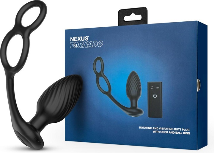 Produktbild Nexus Tornado Rotierende Analplug mit Cock & Ball Ringen