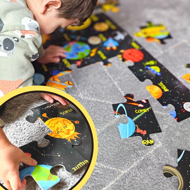 Image du produit DoerKids Système solaire puzzle de sol géant (24 pièces)