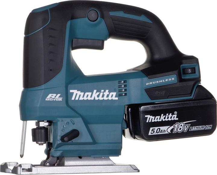 Actual product image Makita DJV 184 RTJ Battery Pendulum Jigsaw 18 V Brushless + 2x Battery 5,0 Ah + Charger + Makpac