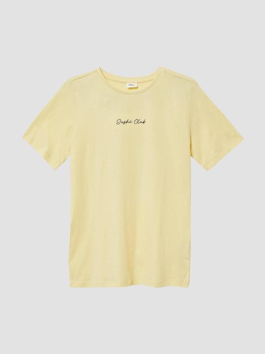 Produktbild S.Oliver T-Shirt T-Shirt mit Stickerei und Rücken-Print (134, 140)
