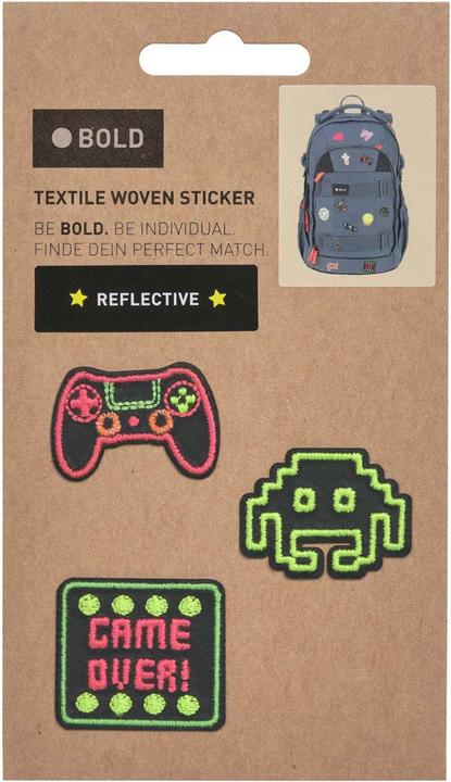 Actual product image Lässig Textile Woven Reflective Sticker