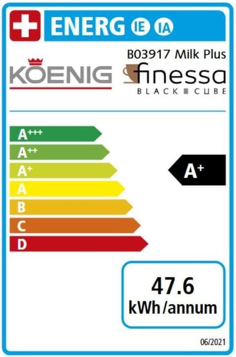 Etichetta energetica Koenig Finessa Milk Plus
