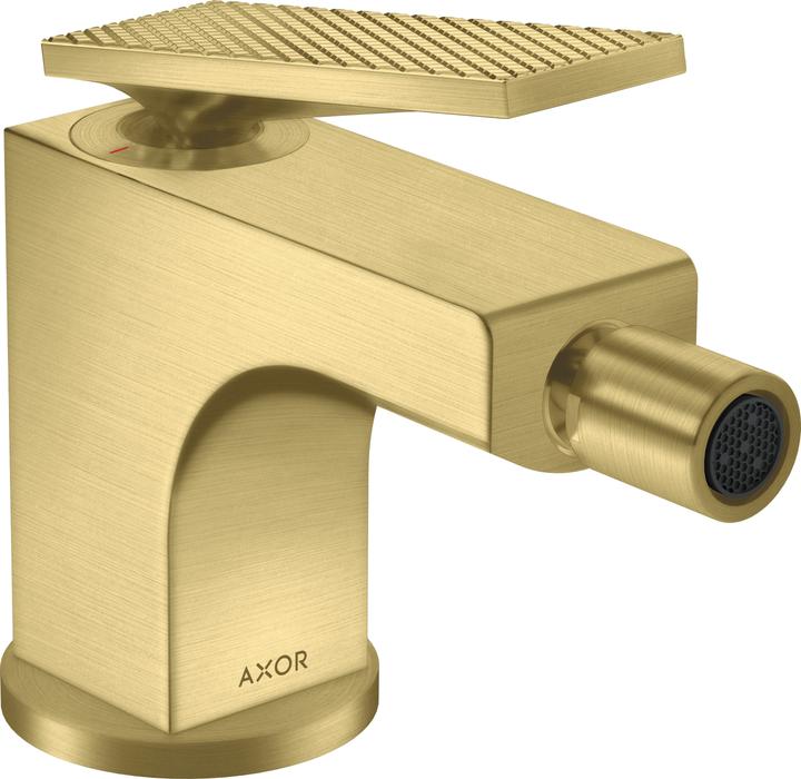 hansgrohe Miscelatore per bidet AXOR Citterio, taglio a diamante, scarico a scomparsa, sporgenza 112 mm, 392