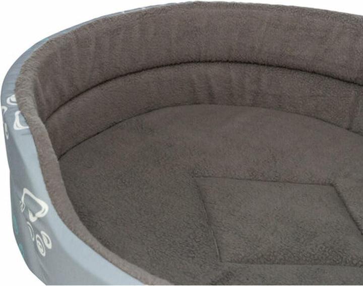 Image du produit Trixie Jimmy bed, cotton look, oval, 45×35 cm, light grey/dark grey (Chat, Chien)