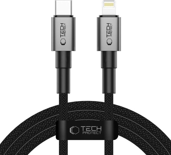Image du produit Tech-Protect Ultraboost DNA USB-C / Lightning PD27W/3A cable 200 cm - gray (2 m, 27 W)
