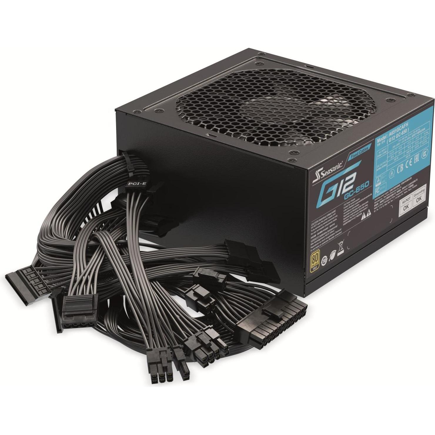 Thumbnail - Seasonic G-12 GC (650 W), PC Netzteil, Schwarz