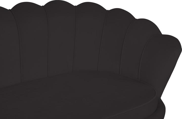Produktbild SalesFever Muschelsofa 3-Sitzer schwarz (3-Sitzer)