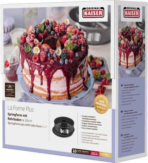 Produktbild Kaiser Springform 28cm Backform La Forme Plus 2 Böden antihaft schnittfest (28 cm)