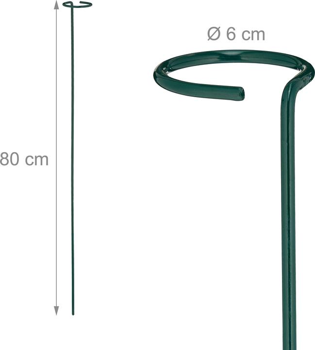 Actual product image Relaxdays 8x plant stakes (6 cm, 6 cm)
