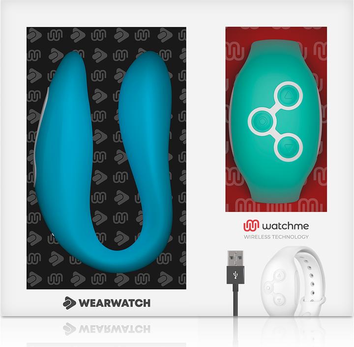 Actual product image Wearwatch Dual Pleasure Wireless Technology Watchme Indigo / Aquamarine