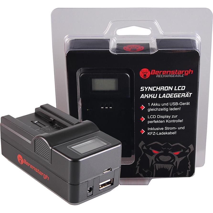 Berenstargh Synchron USB Ladegerät f. Canon BP-718 727 Legria HF R36 HF306 HF38 HF406 HF48 HFM506 (Caricabatterie per fotocamere), Alimentatore fotoca