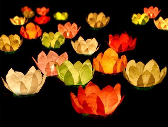 Produktbild Partydeco Schwimmende Wasserlaternen Lotusblüten - 360 Stück