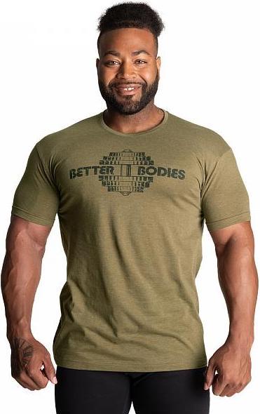 Actual product image Better Bodies Recruit Tee Army Green Melange (XL)