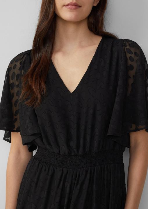 Immagine prodotto S.Oliver Kleid Festliches Maxikleid aus Struktur-Chiffon mit gesmokter Taille (34)